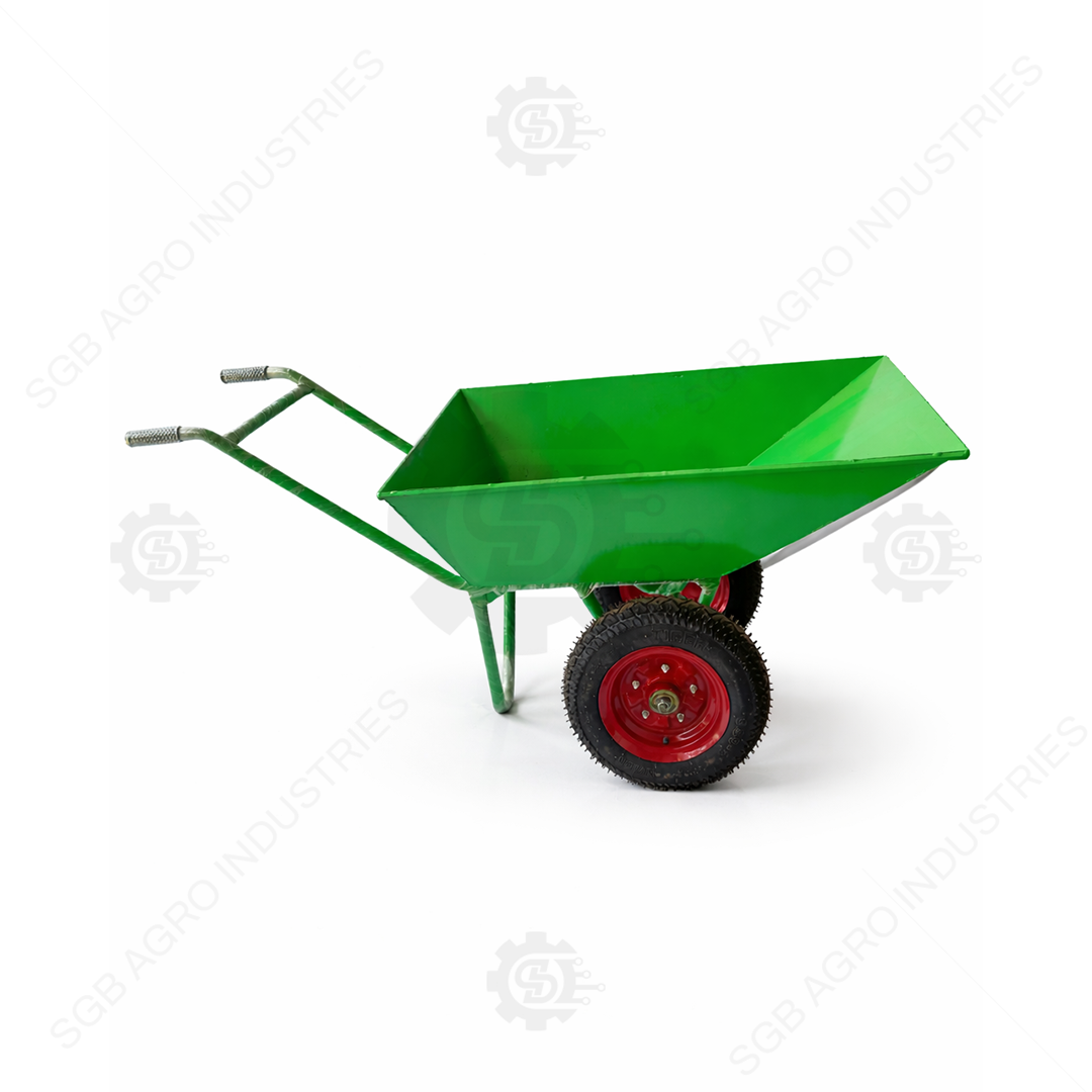 sgb-heavy-duty-wheel-barrow-95-litre-agriculture.jpg 14-gauge-ms-sheet-wheel-barrow-india-farm-use.jpg agricultural-wheel-barrow-95l-heavy-load-trolley.jpg sgb-wheel-barrow-zero-maintenance-heavy-duty.jpg farm-wheel-barrow-strong-axle-20mm-india.jpg best-wheel-barrow-for-farmers-india-sgb.jpg SGB Agro heavy duty wheelbarrow 120 litre capacity suitable for Indian farming fields strong agricultural wheelbarrow for farmers